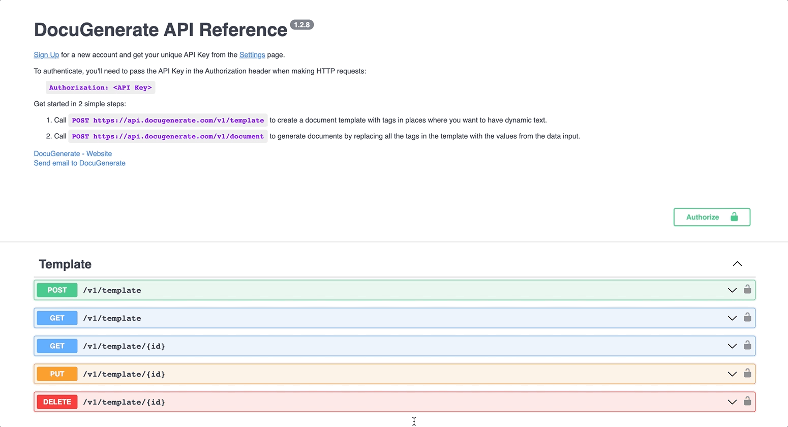 Authorize the requests by specifying the API Key