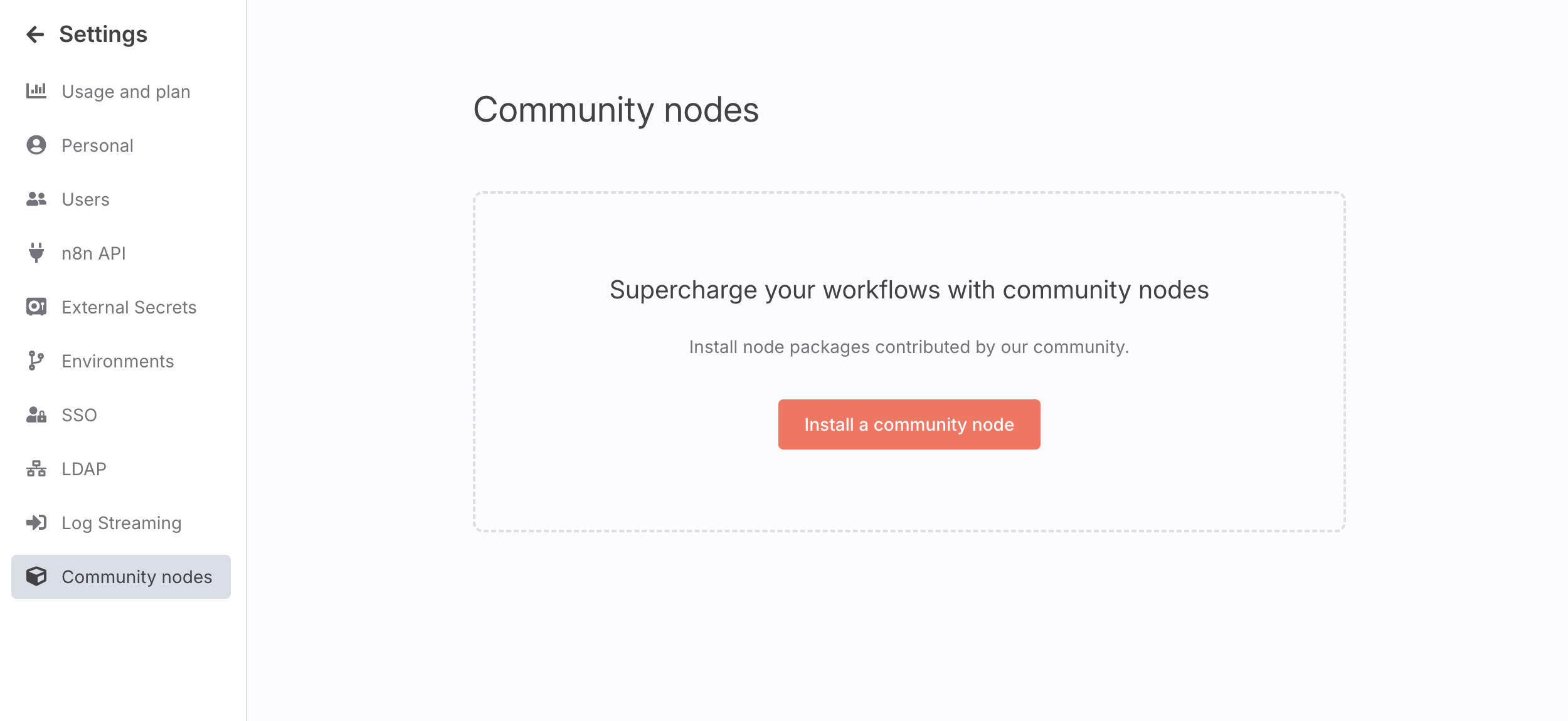 Install community node