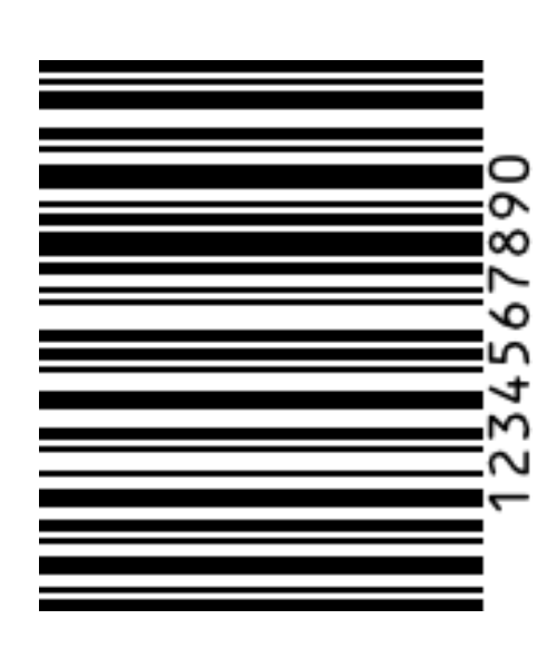 Barcode rotate counter-clockwise