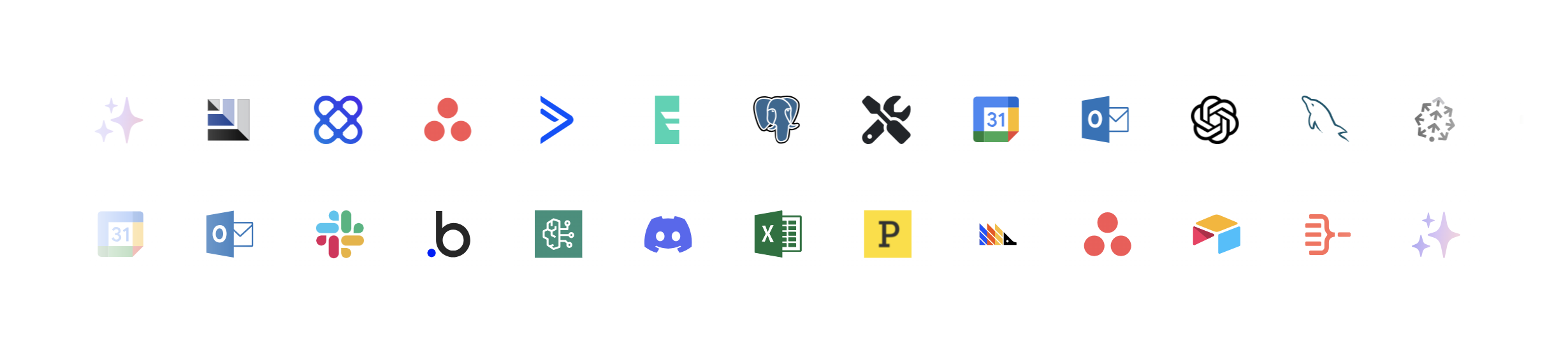 n8n integrations with popular apps like Google Sheets, Slack, Discord, and hundreds more
