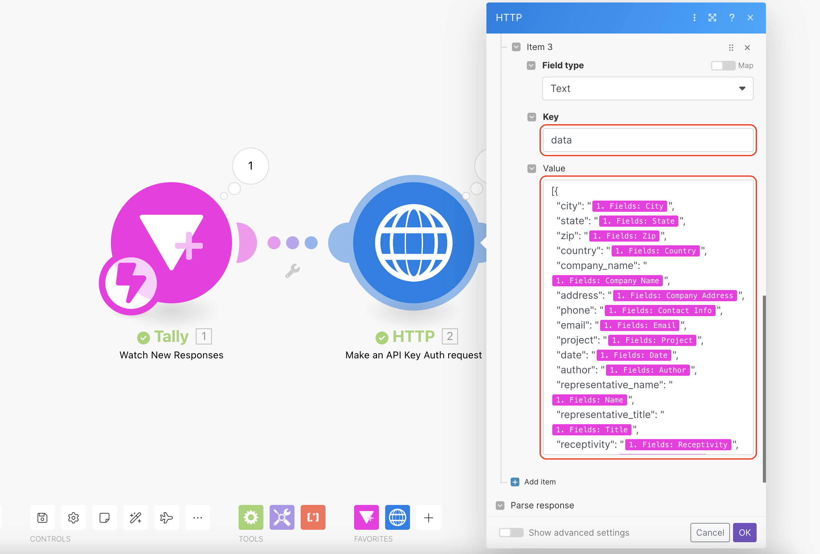 Use Tally and Make to Generate Reports based on Form Submission ...