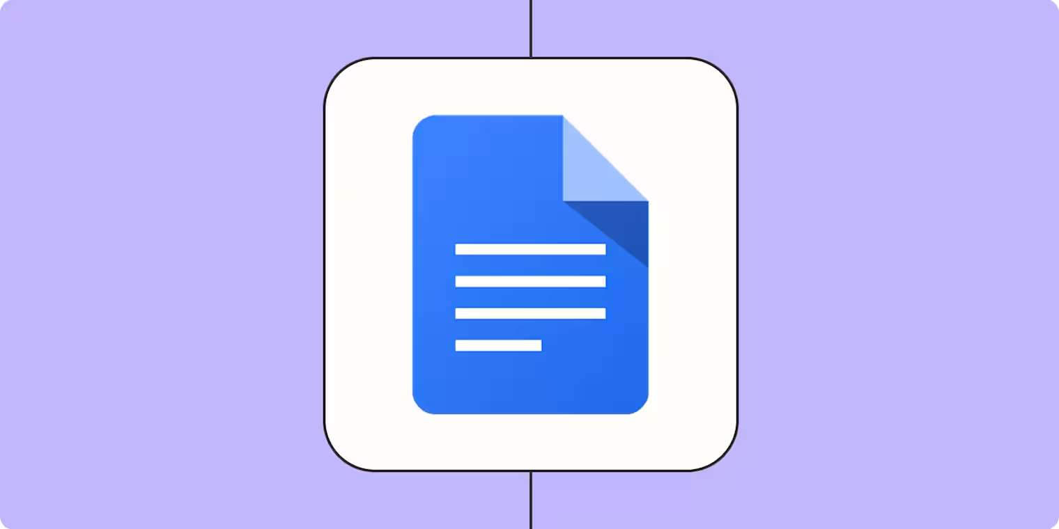 Zapier integration for Google Docs