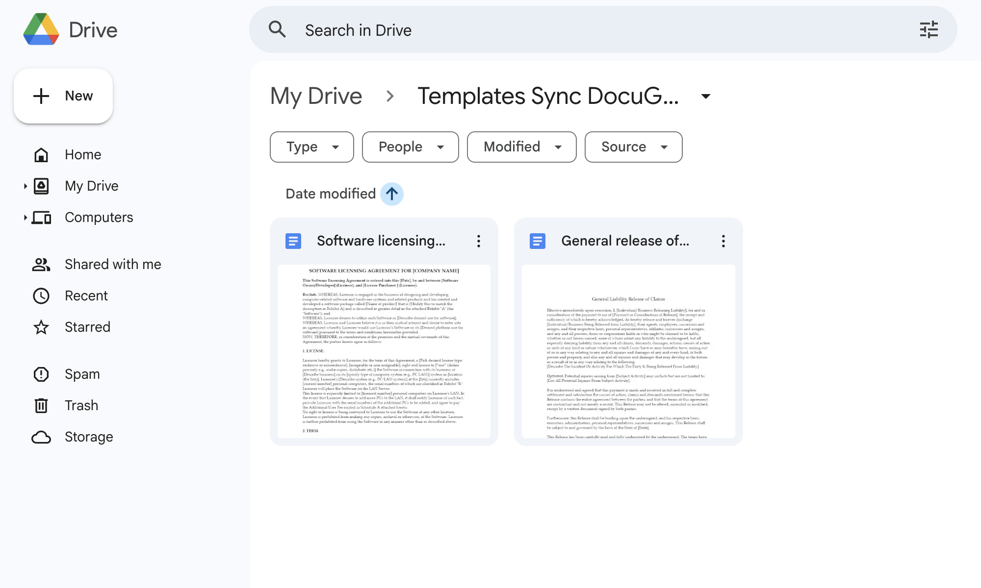 Google Docs documents updated
